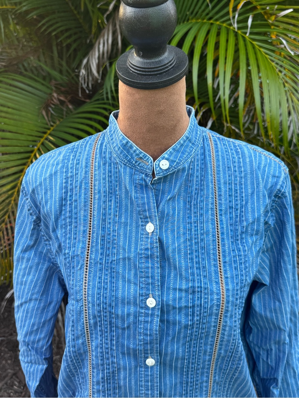 Vintage Ralph Lauren Indigo Button up shirt size 6